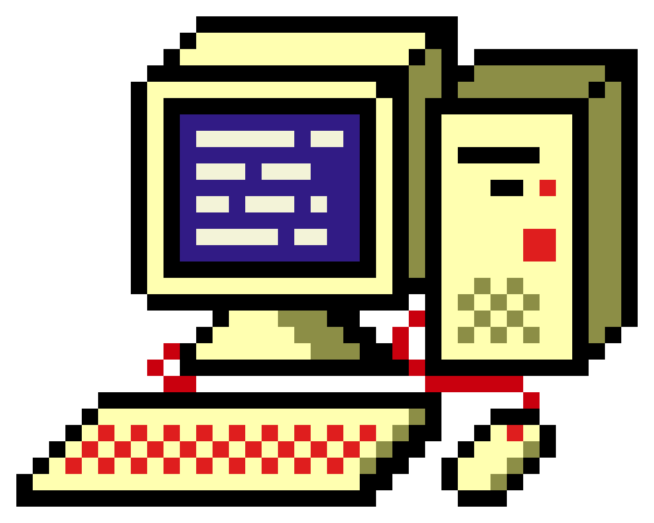 Computer pixel avatar