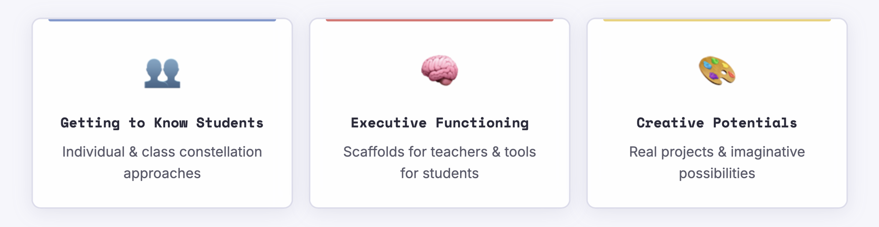 Screenshot of the Back to School 2026 visual guide with three themed sections